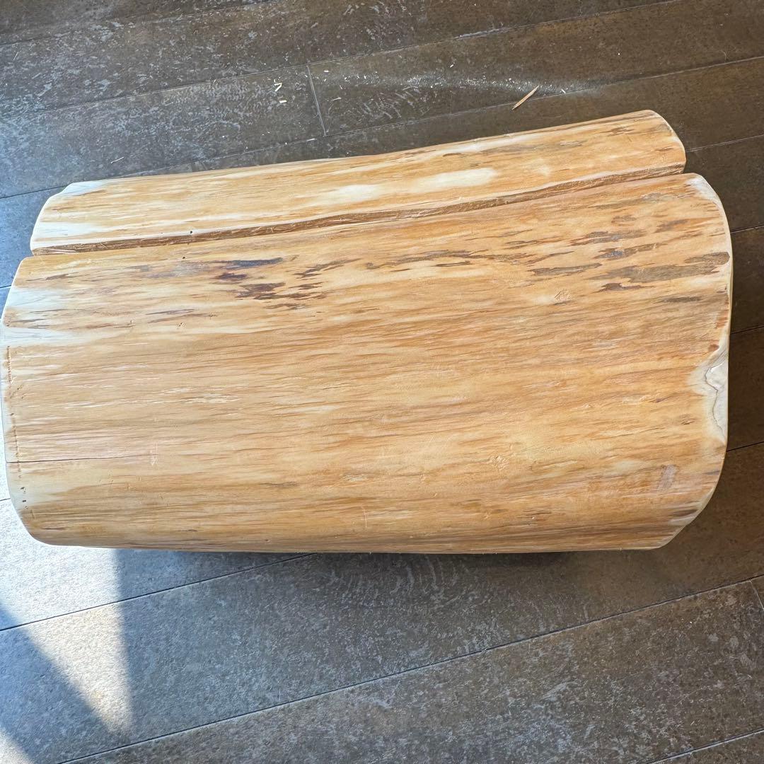 ★H151★天然ヒノキ★丸太★切り株★ちゃぶ台★テーブル★飾り台★スツール