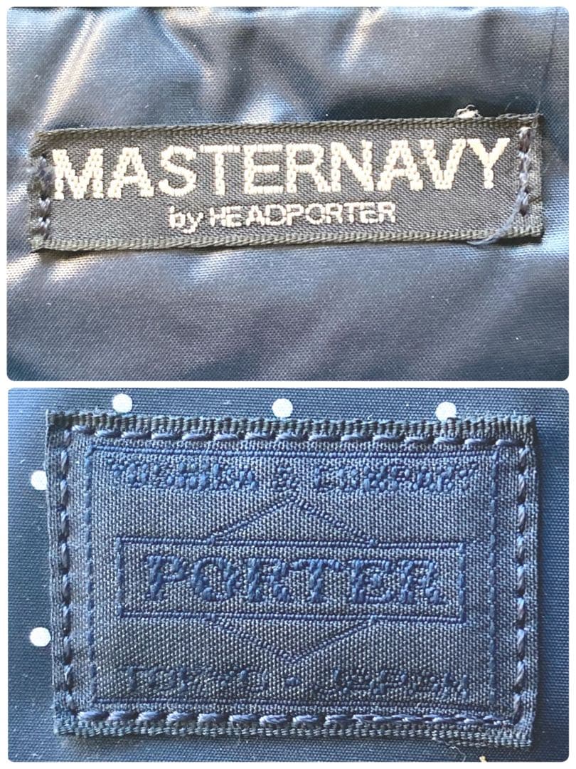 廃番　ヘッドポーター　タンカー　トートバッグ　ドット　ネイビー　藤原ヒロシ　美品