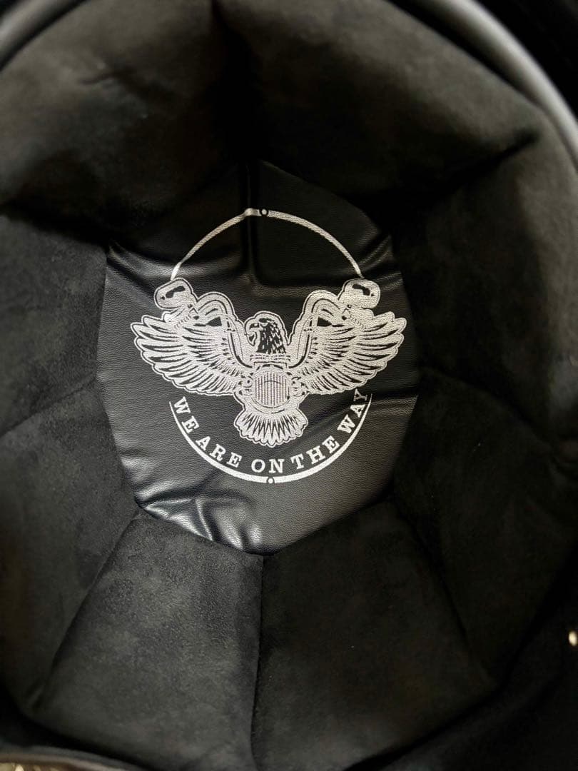 ポリスヘルメット ショーティー　 エイジング塗装仕上げ　フリーサイズ