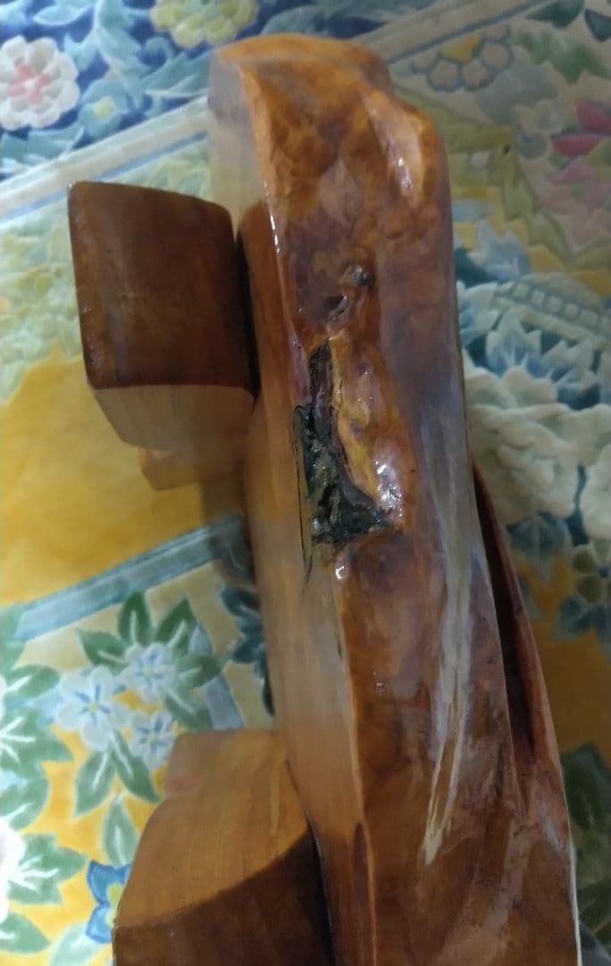 銘木 一枚板　 飾り台 花台 小テーブル インテリア　中古品