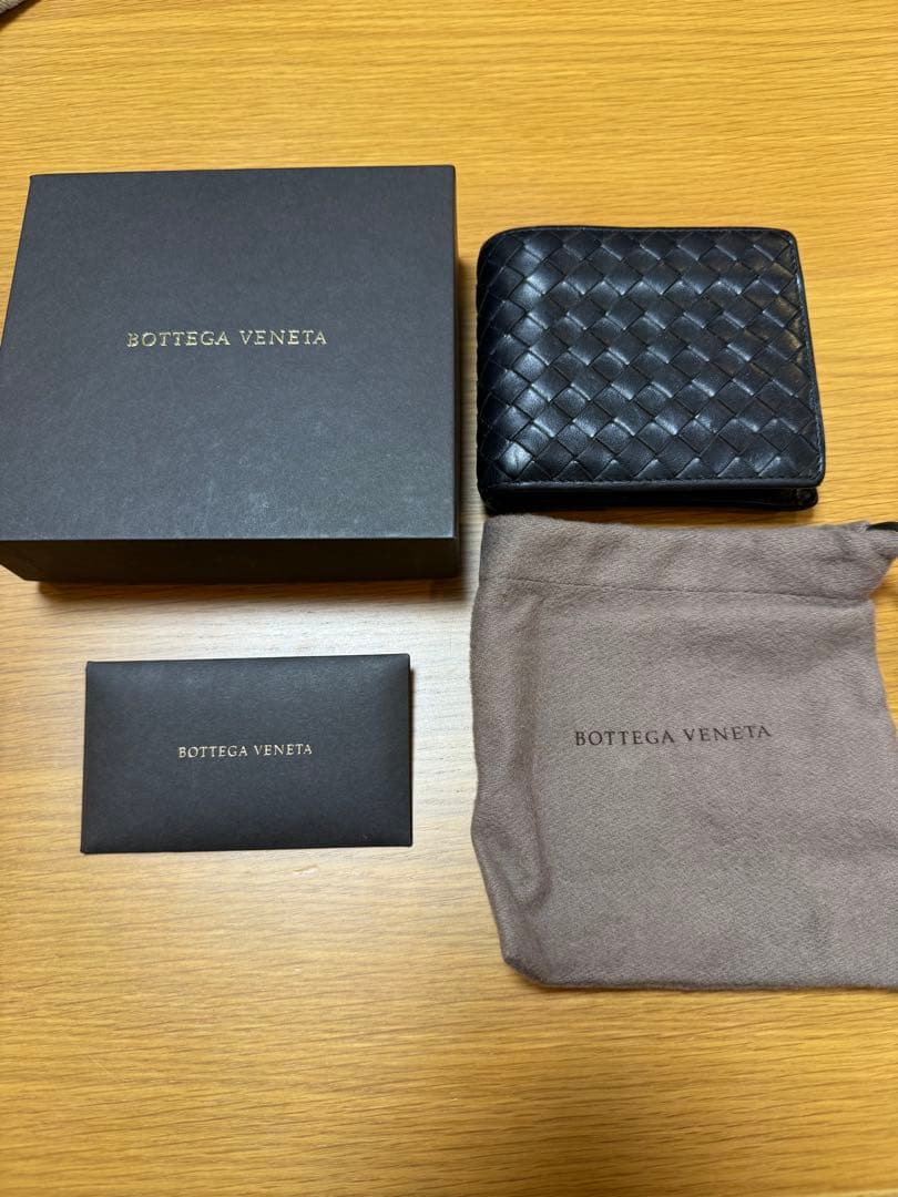 Bottega Veneta 二つ折り財布 ブラック