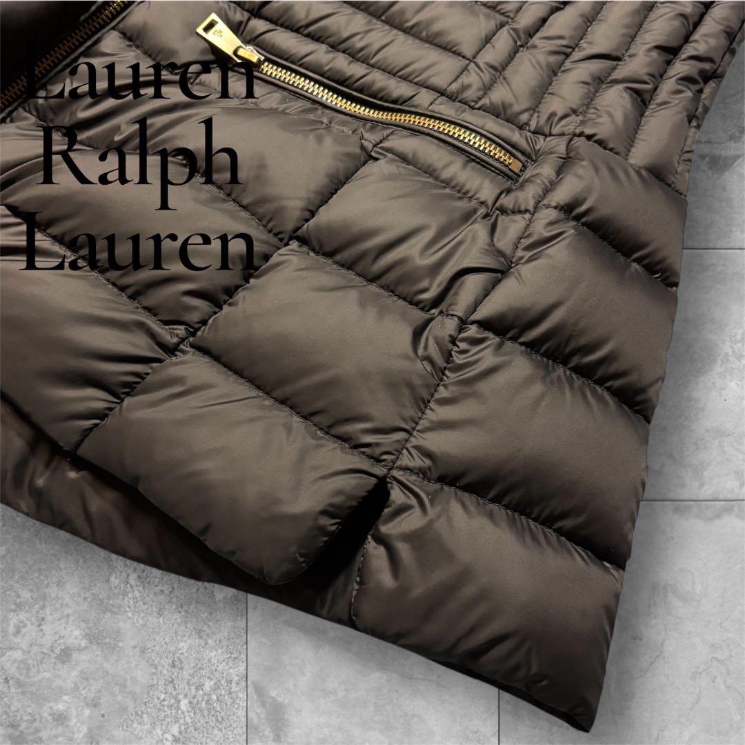 新品未使用 ローレンラルフローレン ダウンジャケット スタンドカラー ブラック