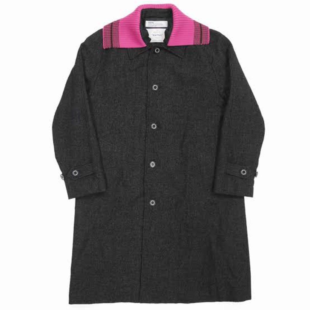 【DAIRIKU】 Rib Collar Tweed Raglan Coat