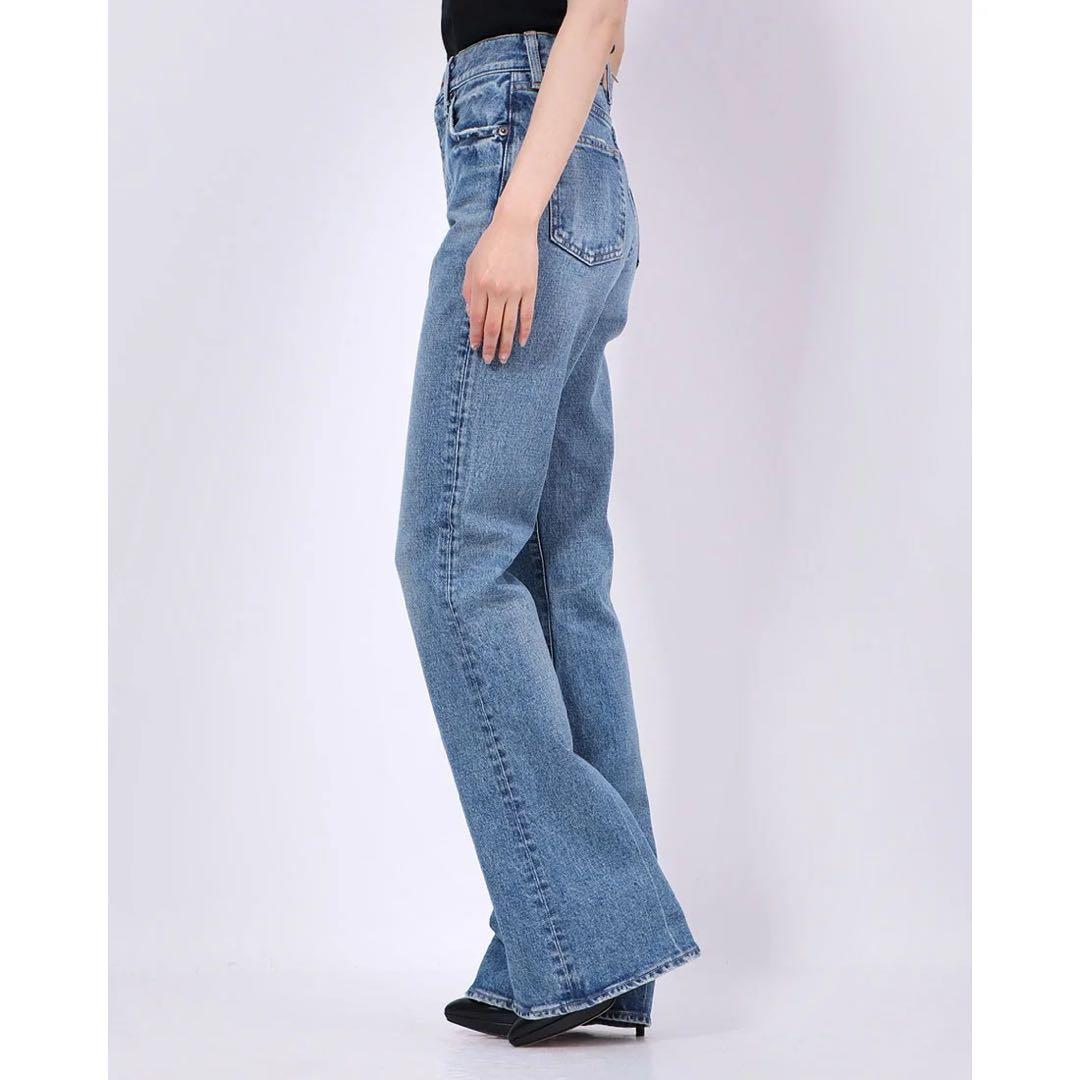 【美品】MOUSSY MVS FLARE エムブイエスフレア24インチデニム