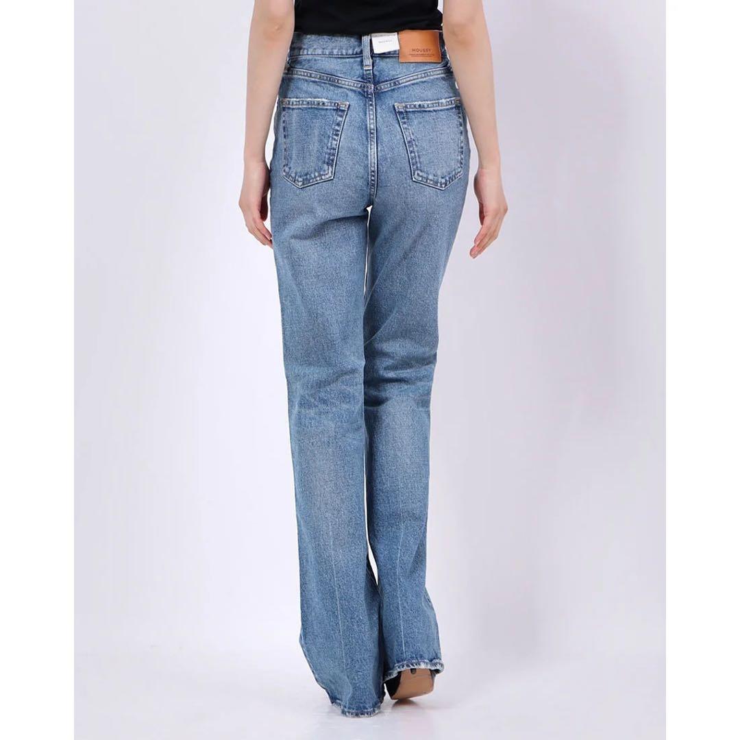【美品】MOUSSY MVS FLARE エムブイエスフレア24インチデニム