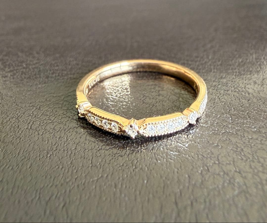 ルシエ LUCIE K18PG ダイヤリング クロシェ 6号