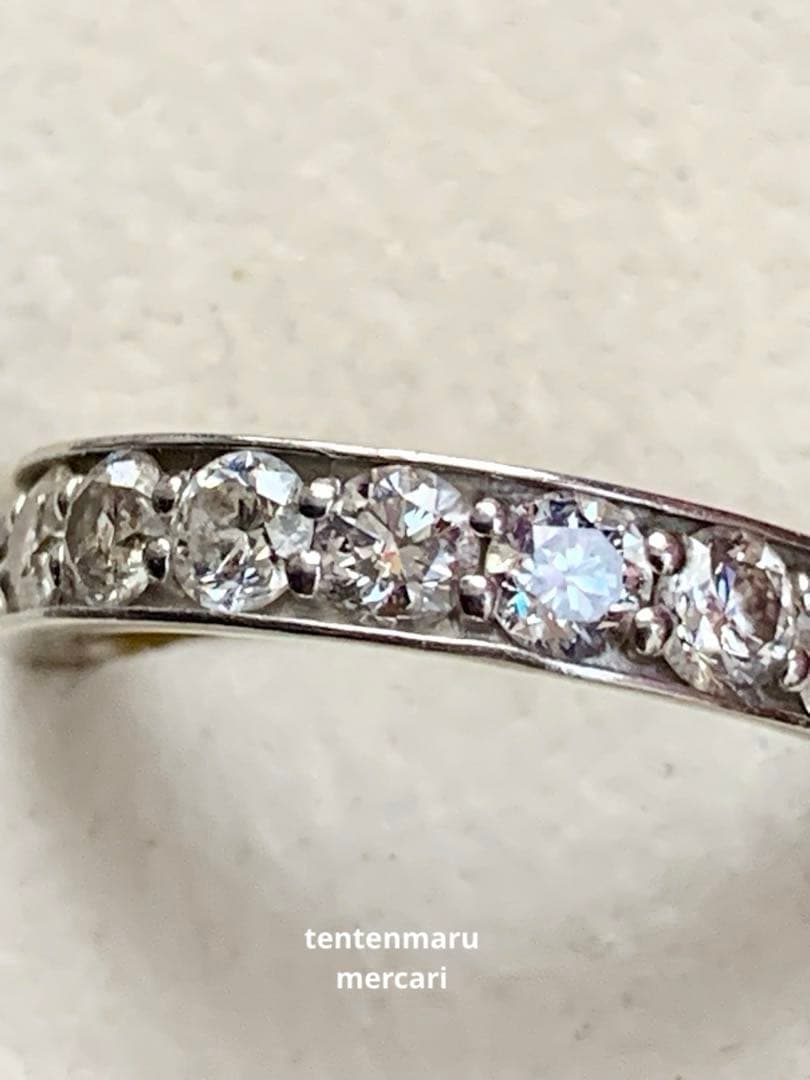 和*美様 エステール☆pt900 1.08ctダイヤモンドハーフエタニティリング