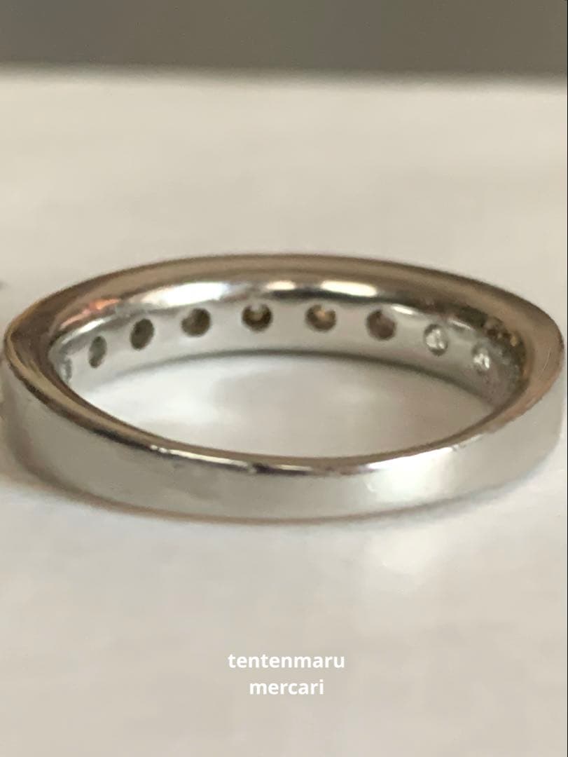 和*美様 エステール☆pt900 1.08ctダイヤモンドハーフエタニティリング