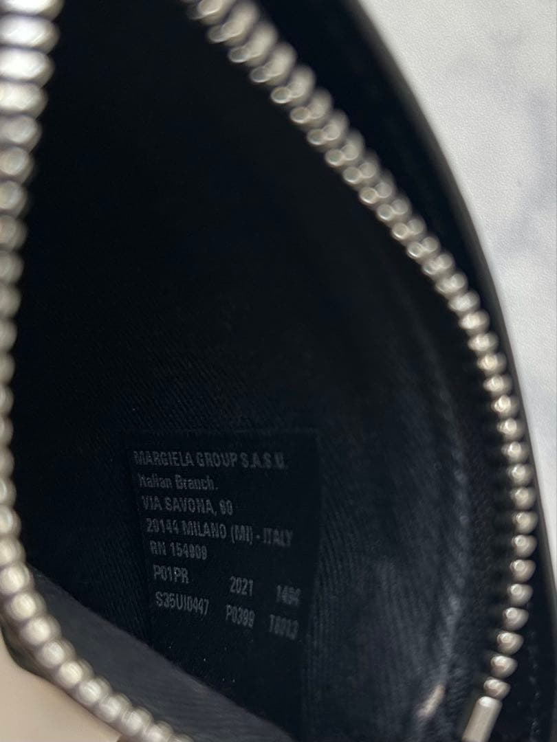 美品✨メゾンマルジェラ マネークリップ 二つ折り財布 小銭入れ カードケース