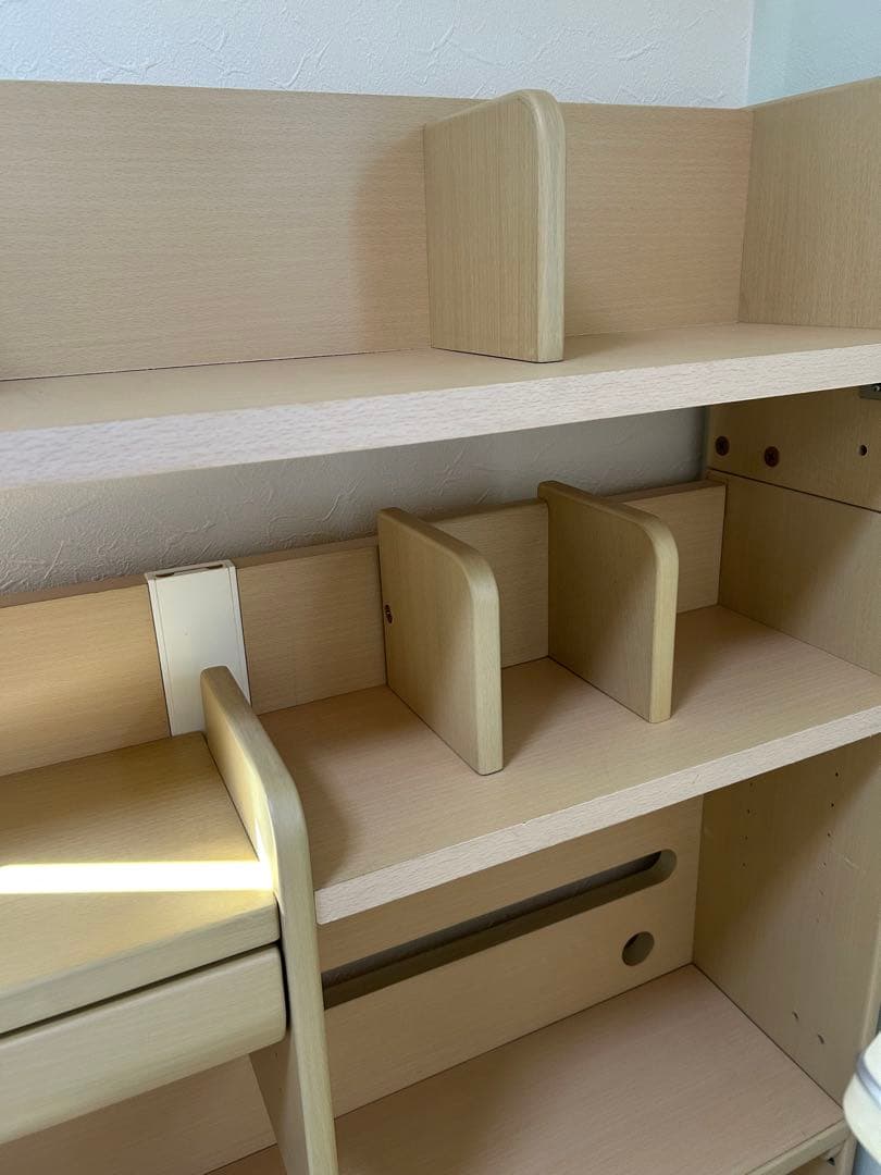 引取希望 子供用学習机 3点セット (同じセット有り) 照明付き くろがね