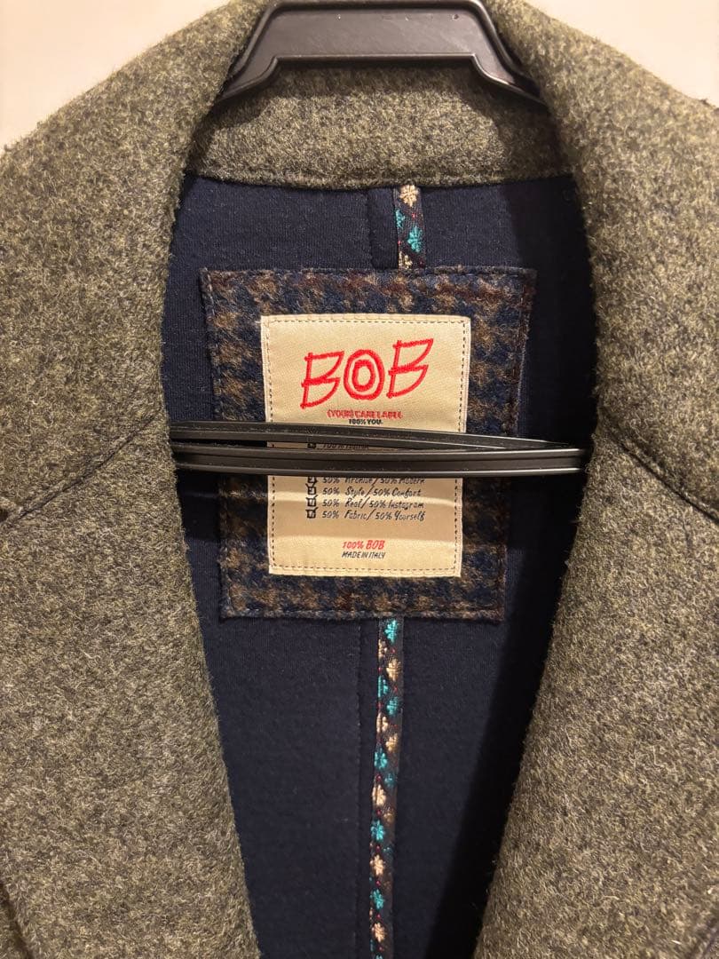Y*o様 定価6万円／美品BOB イタリア製軽量テーラード 175cm74kgで