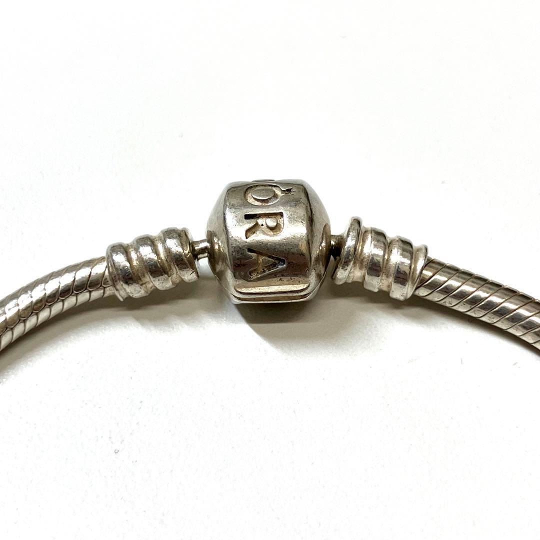 PANDORA パンドラ シルバー 925 チャーム ブレスレット パープル