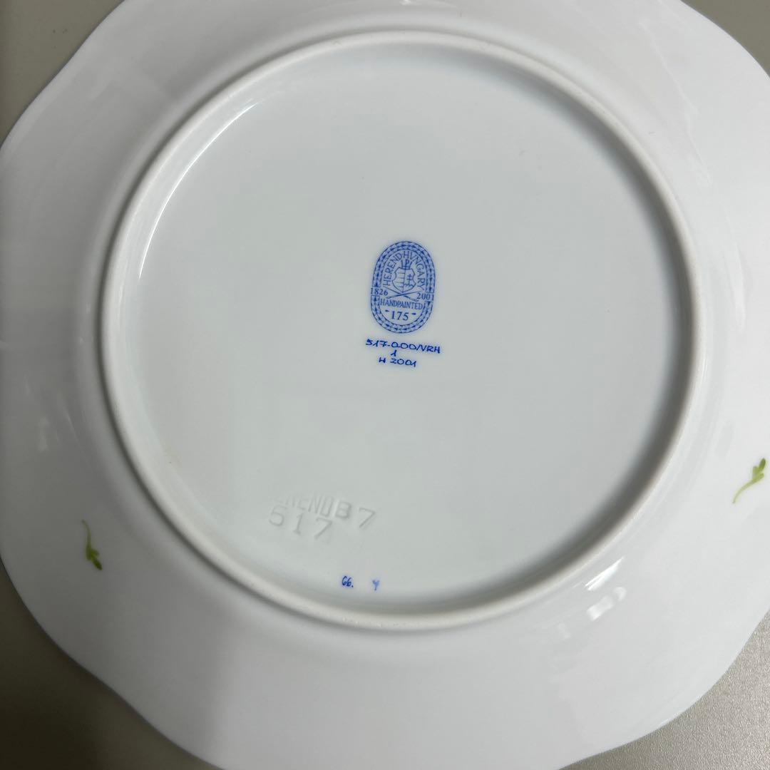 未使用近✨ヘレンド ウィーンの薔薇 プレート 19cm 皿 ピンク ローズ6枚