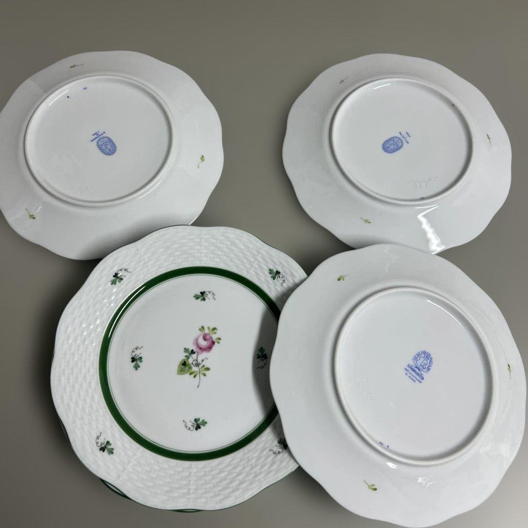 未使用近✨ヘレンド ウィーンの薔薇 プレート 19cm 皿 ピンク ローズ6枚