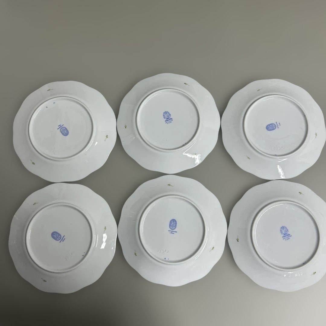 未使用近✨ヘレンド ウィーンの薔薇 プレート 19cm 皿 ピンク ローズ6枚