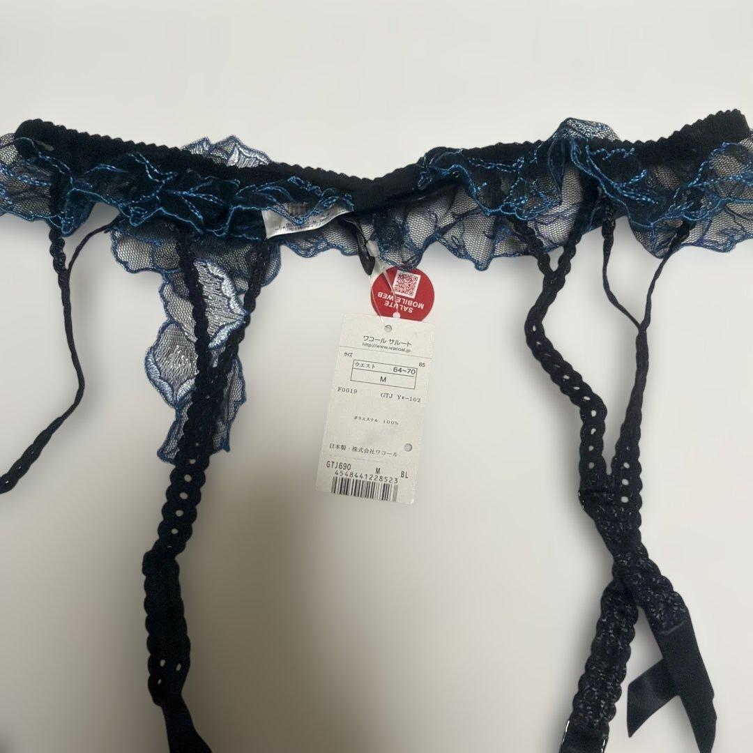 Salute 花柄ブラジャーショーツガーターセットC80/M