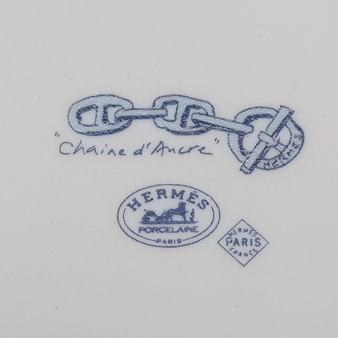 HERMES エルメス シェーヌダンクル スクエアプレート 共箱