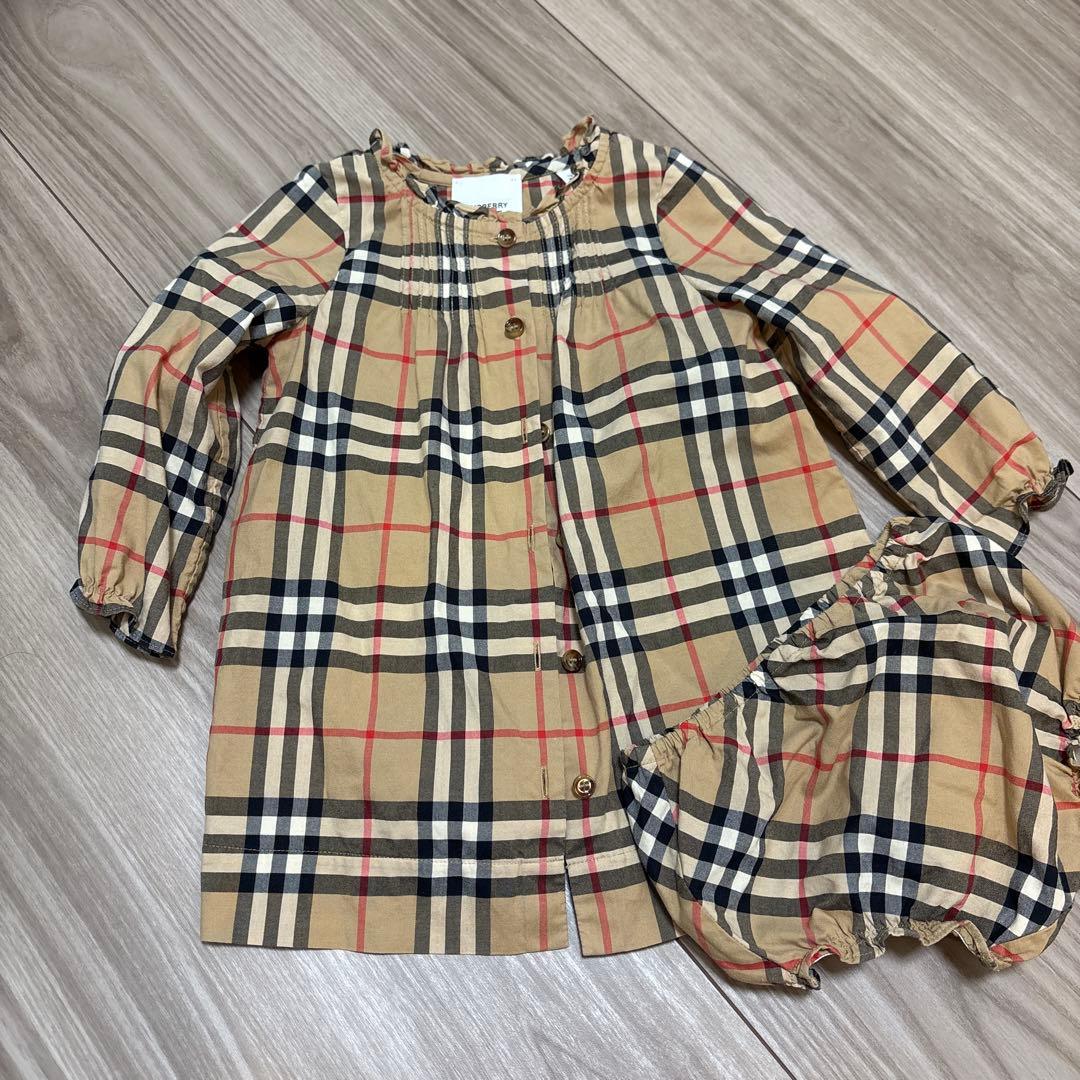 バーバリー　チェック ワンピース セット 12m 80