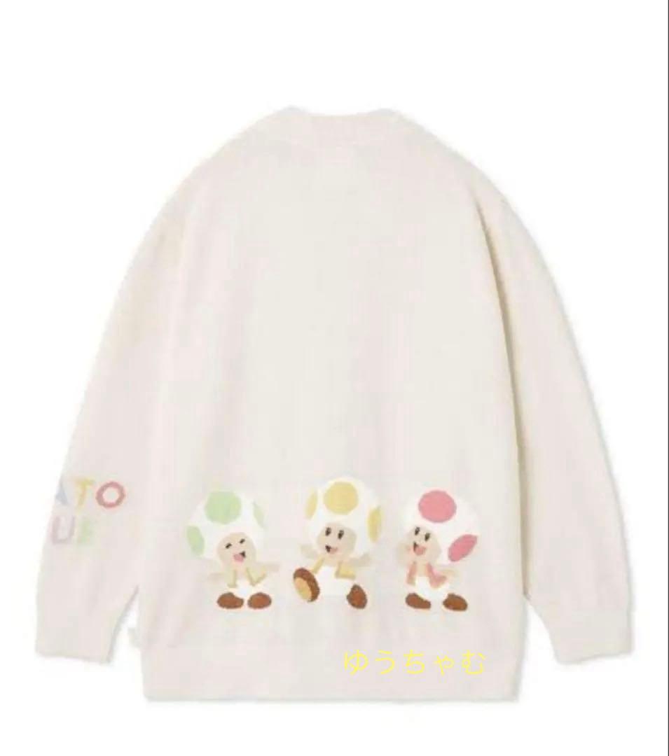 【新品】最終値下げ ジェラートピケ キノピオジャガードカーディガン M-L