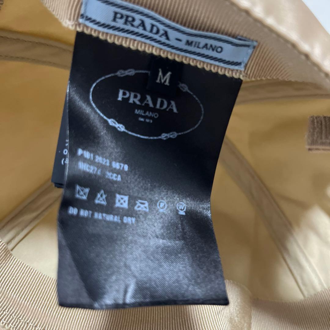 PRADA ベージュ ナイロン キャップ♪即購入okです！正規品⭐︎お値引き中！