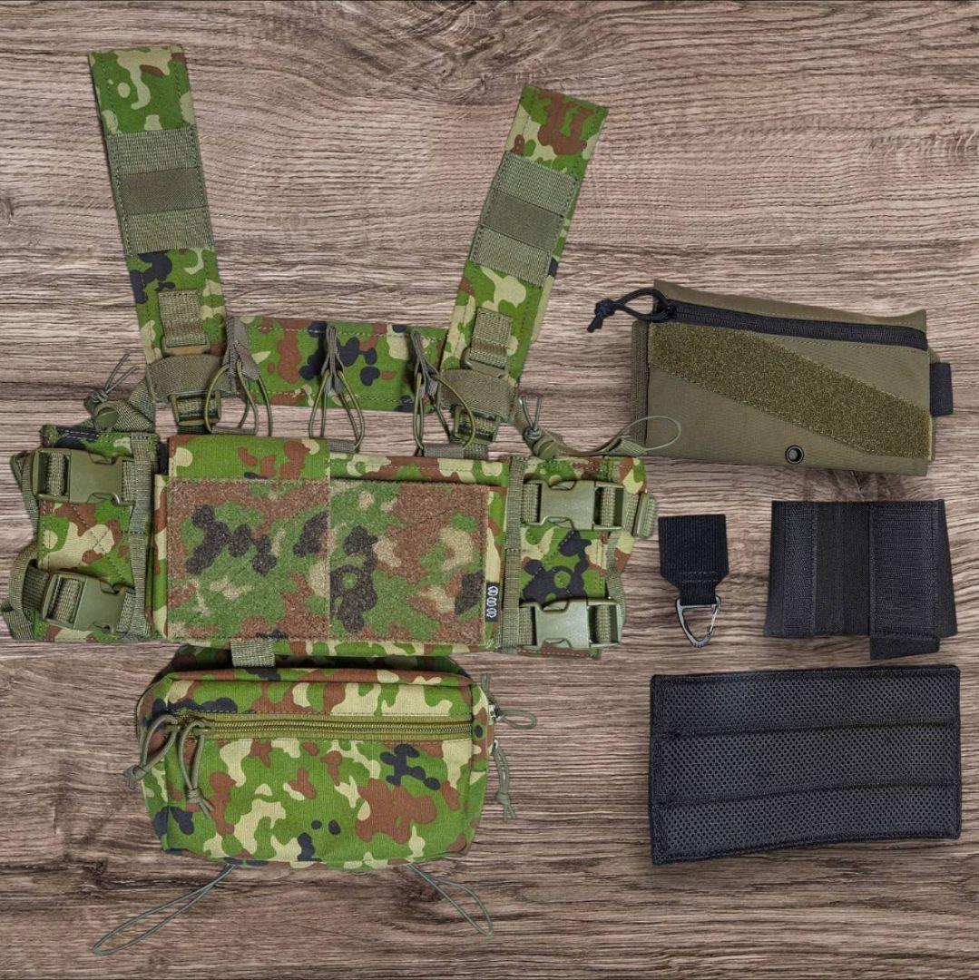 【新品】MK4タイプ　チェストリグ　陸自迷彩　Bセット
