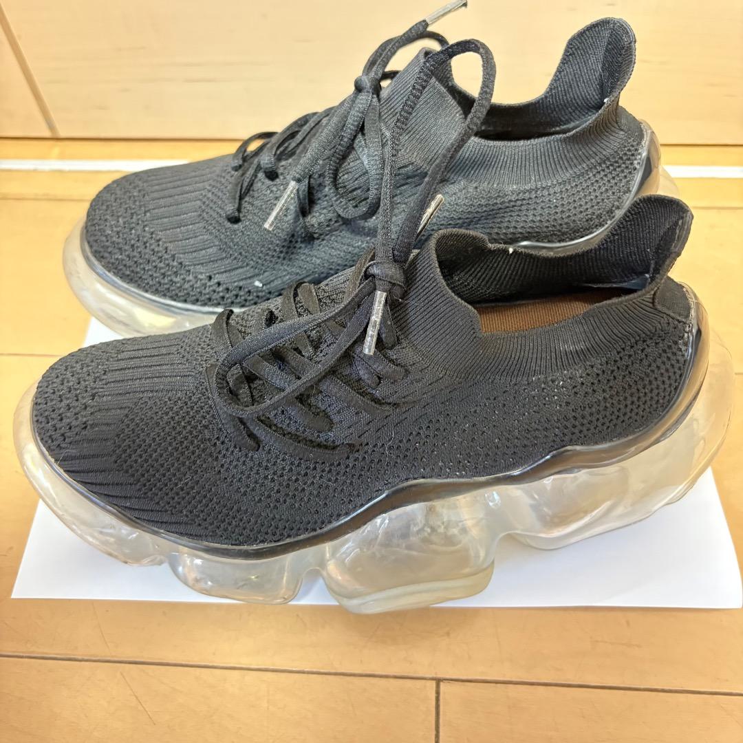 ★超特価！袋・タグ付き★grounds MOOPIE 黒　クリアソール 24cm