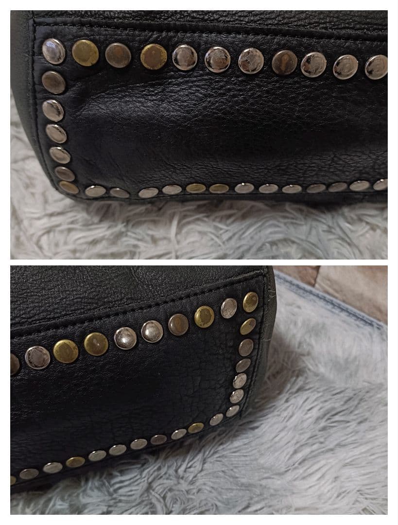 バッグ y2k 00s Archive TRES toteBag Studs BLACK