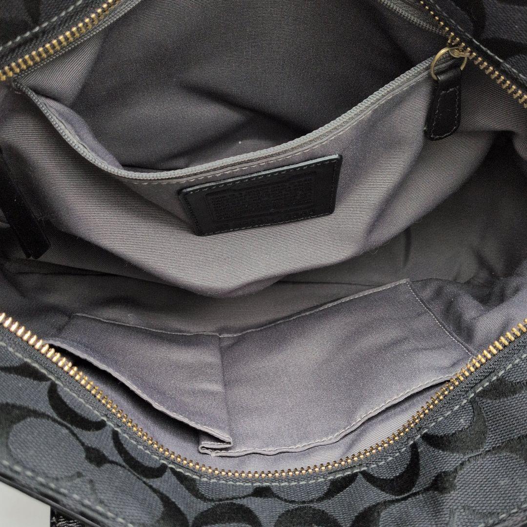【極美品】COACH トートバッグ シグネチャー ターンロックy2k ブラック