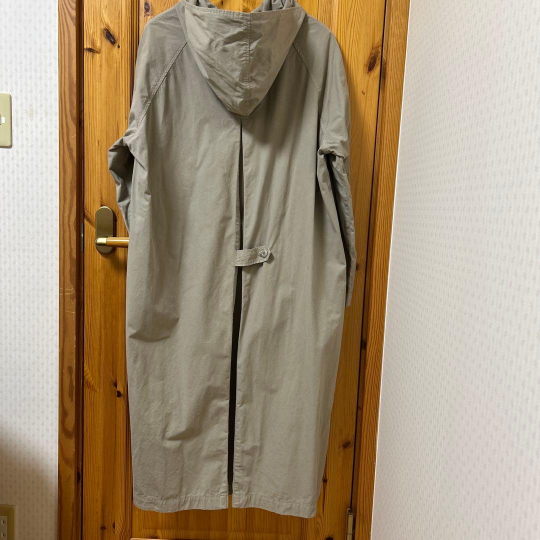 かぐれ　コットンオーバーダイフードロングコート