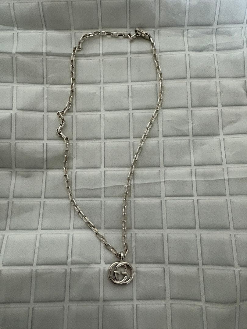 GUCCI グッチ インターロッキングG ネックレス GG シルバー