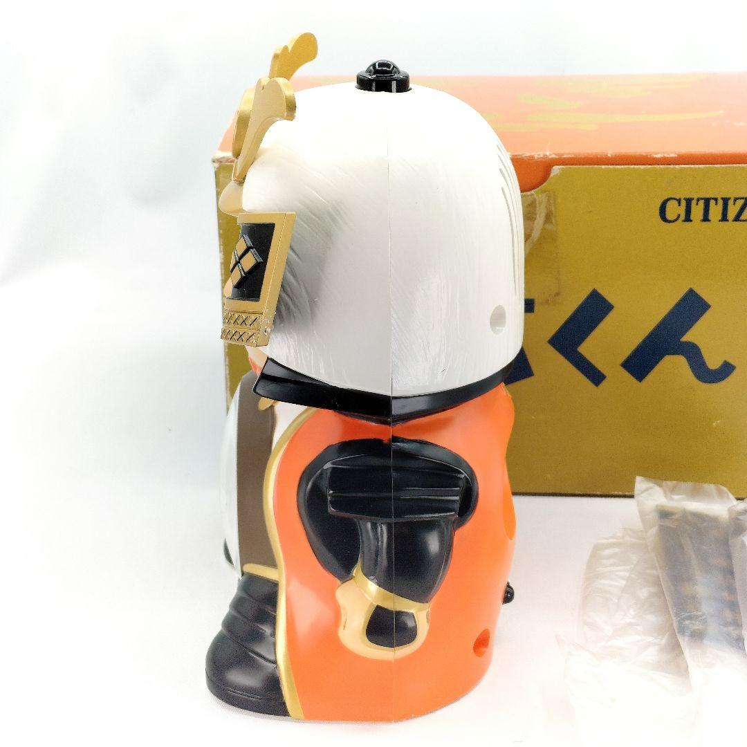 未使用 信玄くん 目覚まし時計 武田信玄 置時計 CITIZEN シチズン