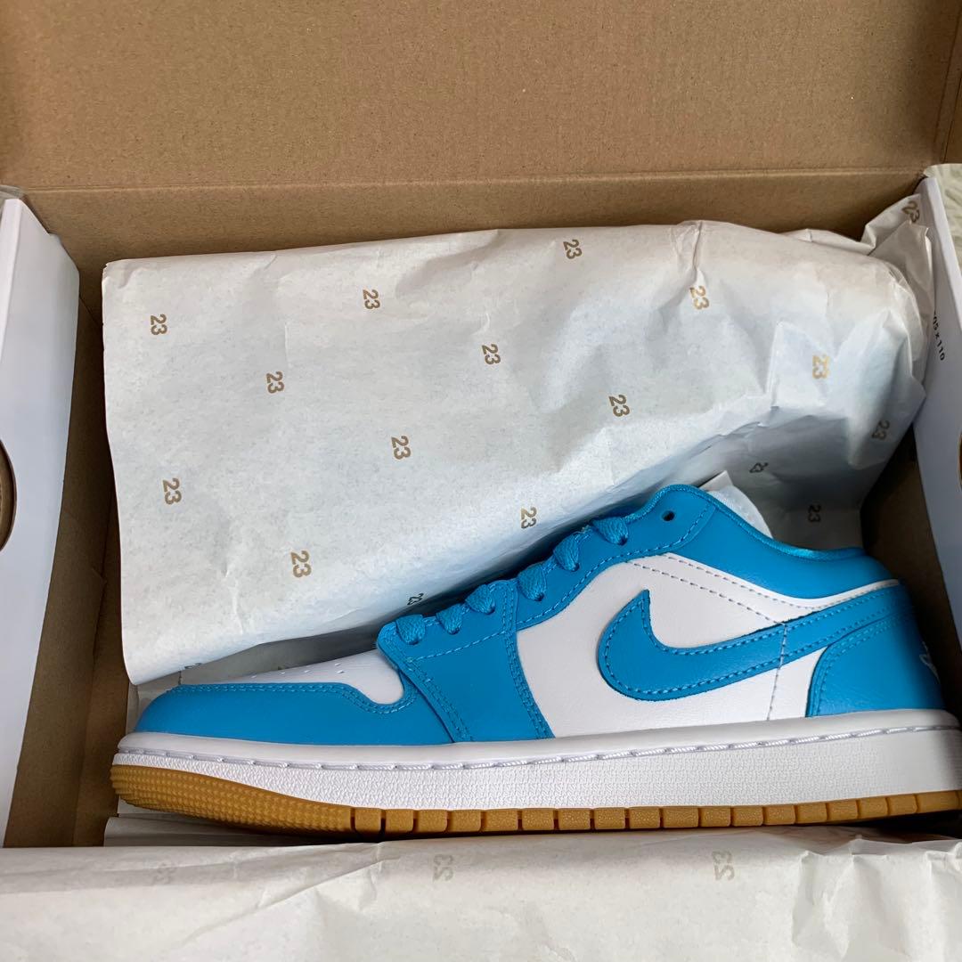 新品Nike Air Jordan 1 Low \"White/Blue\" 25
