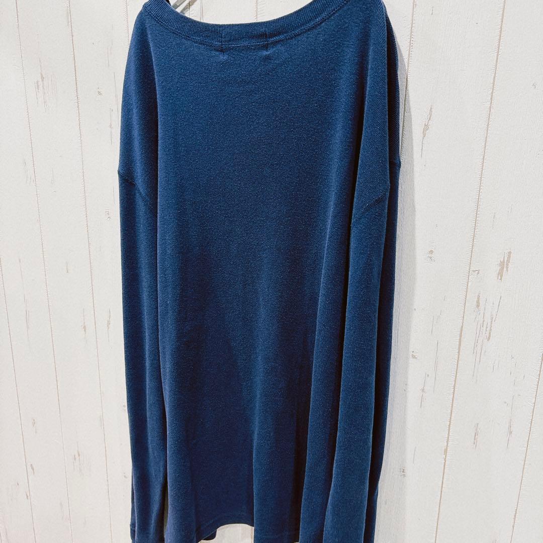 ダブルアールエル　ヘンリーネック　長袖　ネイビー　XL トップス　キムタク　秋