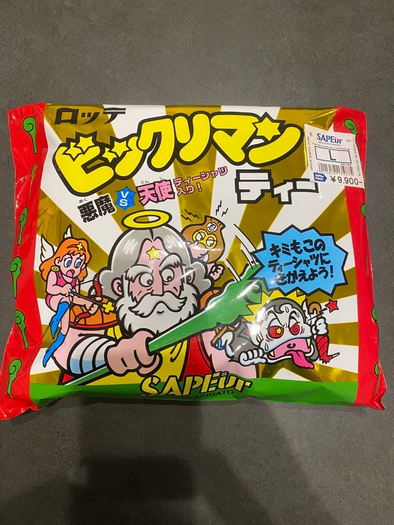 【新品未使用】希少シークレット SAPEurビックリマンティー 長袖Tシャツ