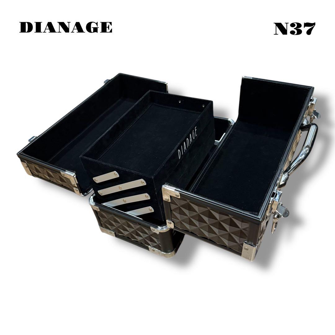 希少品！ DIANAGE ケース ボックス メイク 化粧品 BLACK ブラック