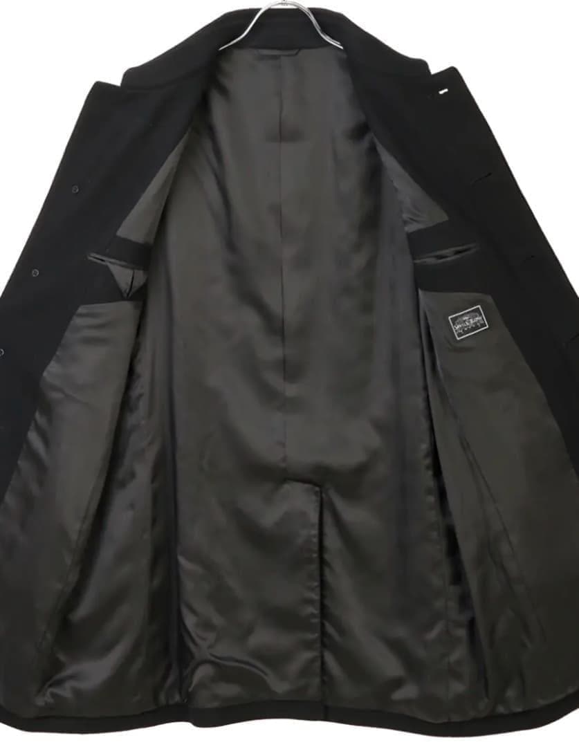 サヴィルロウ プレミアムステンカラーコート カシミヤ混 サイズM 新品 ブラック