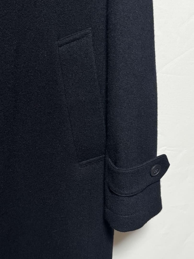 サヴィルロウ プレミアムステンカラーコート カシミヤ混 サイズM 新品 ブラック