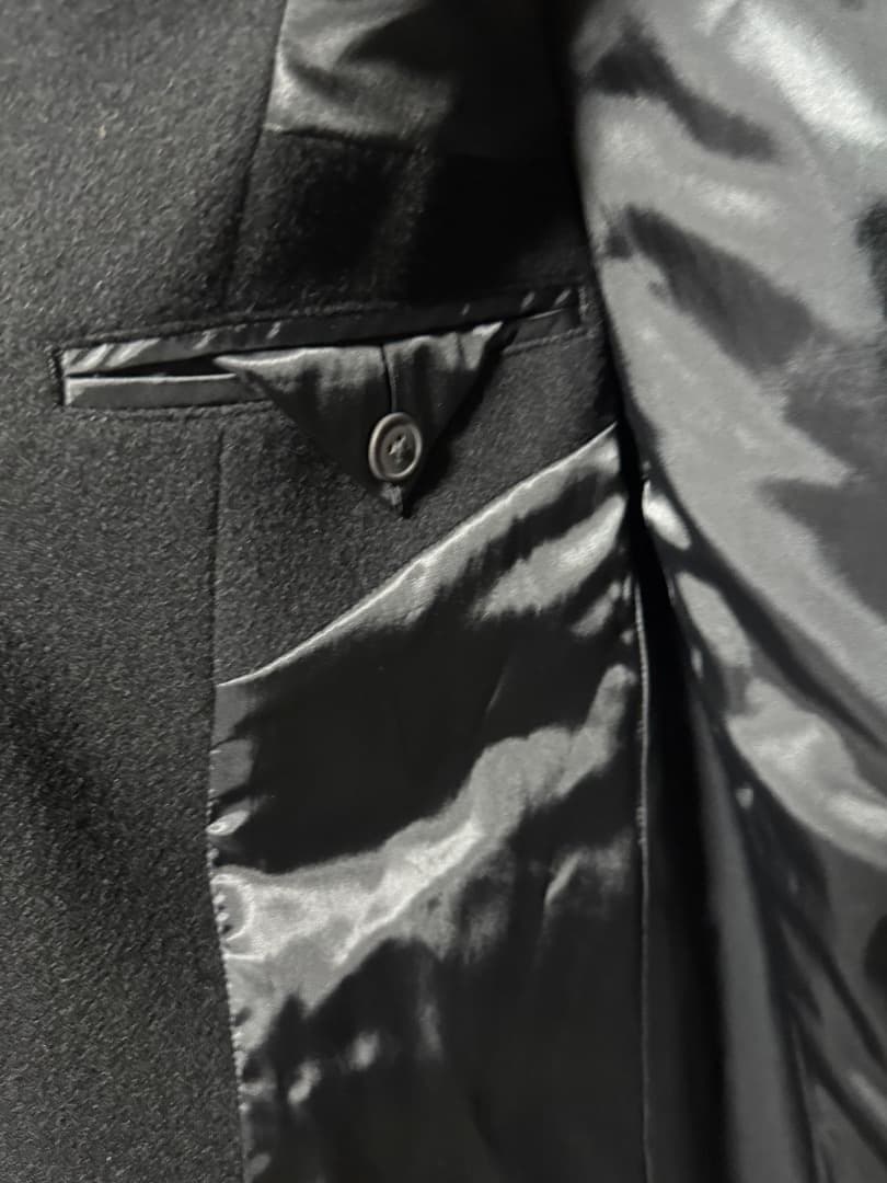 サヴィルロウ プレミアムステンカラーコート カシミヤ混 サイズM 新品 ブラック