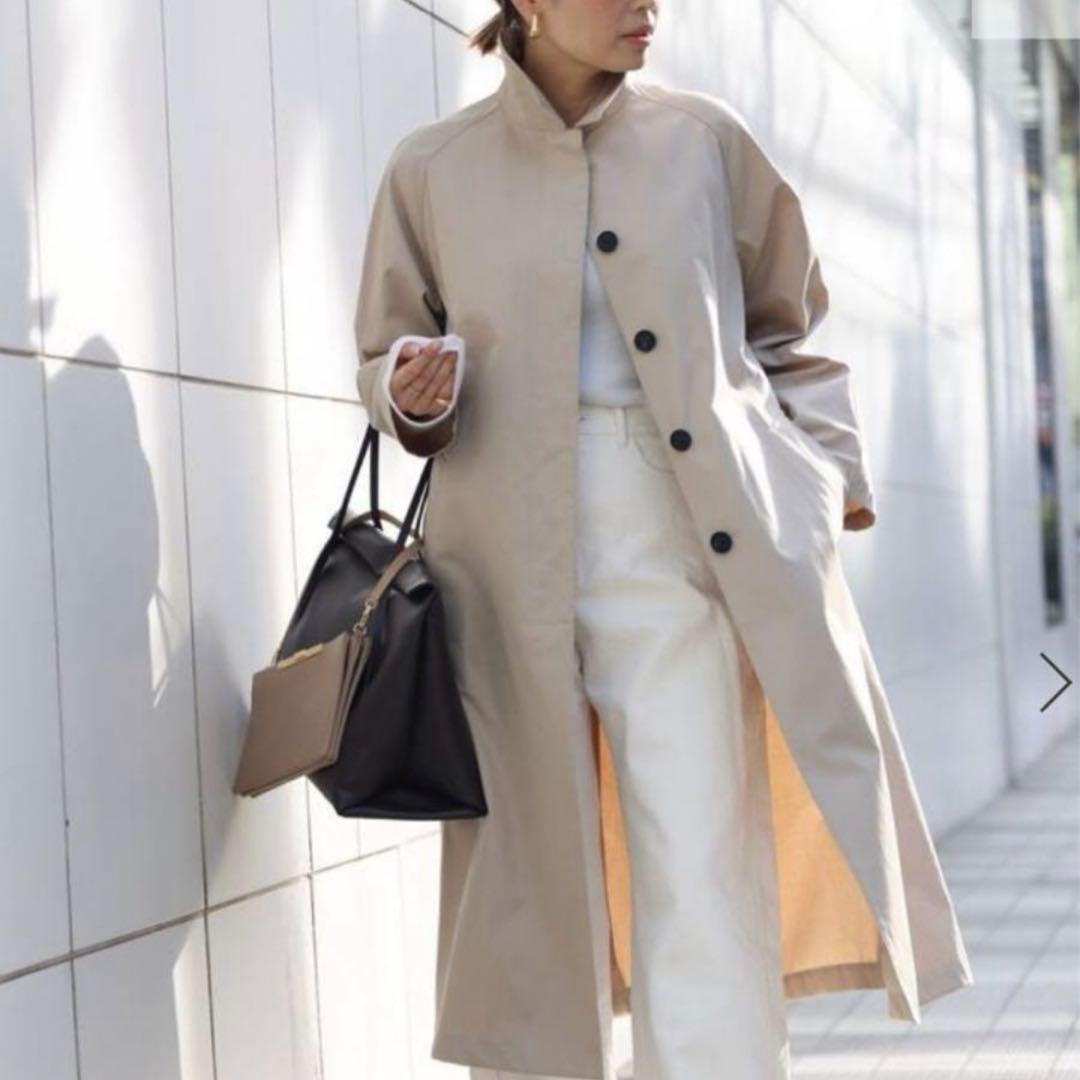 美品ドゥーズィエムクラス ステンカラーコート