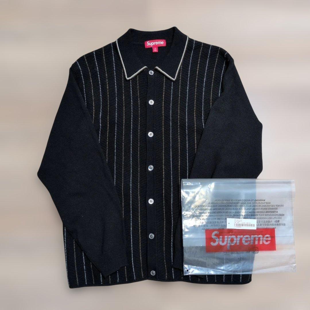 ド*ド様 Supreme ヘリンボーンカーディガンM