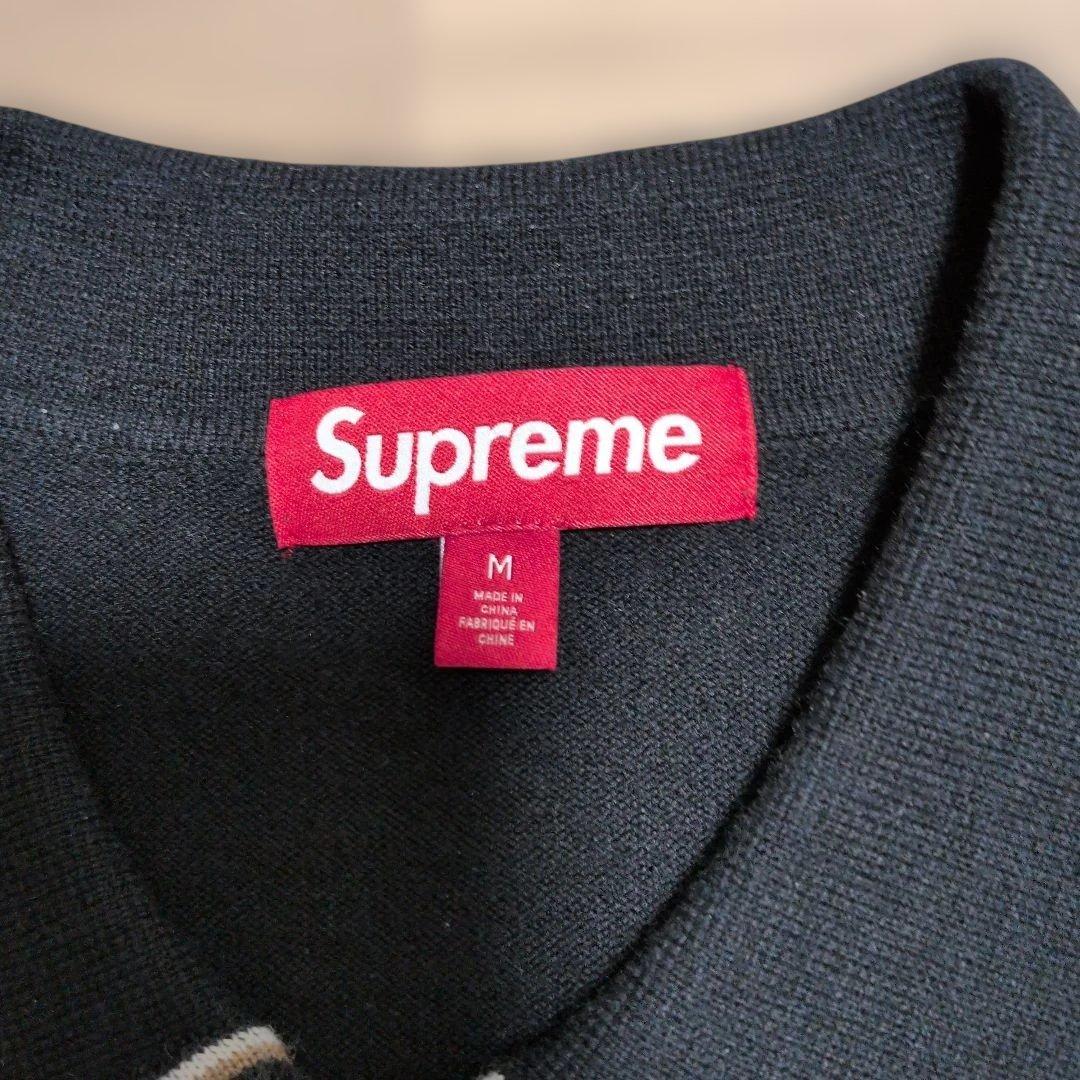 ド*ド様 Supreme ヘリンボーンカーディガンM