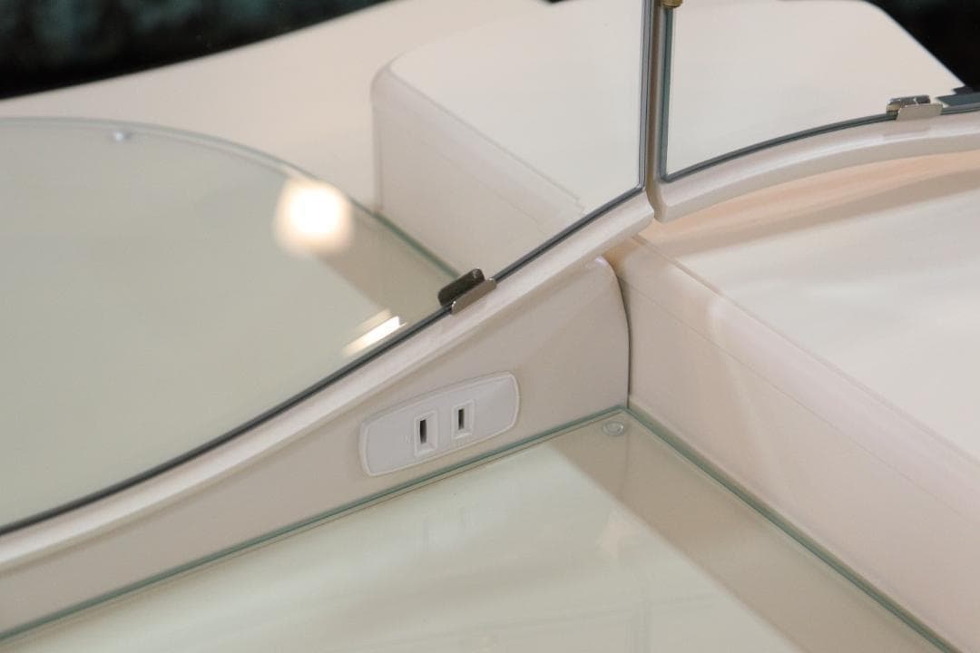 日本製 ドレッサーセット 椅子付き 猫脚 ホワイト カンティーニュ