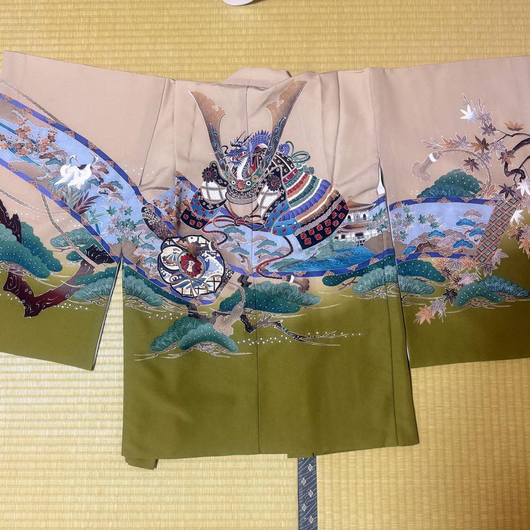 箱付き　七五三　男の子　5歳　フルセット　着付け紙付