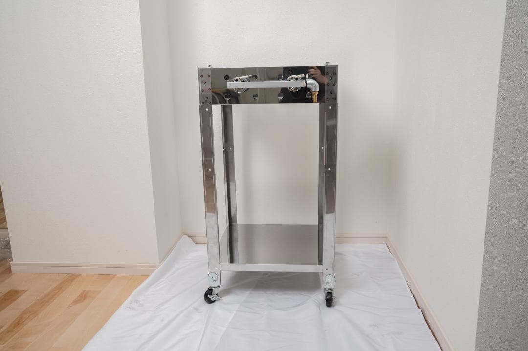 幅450　移動試食デモ販売　専用台付　鉄板焼ガスグリラー　模擬店　道の駅