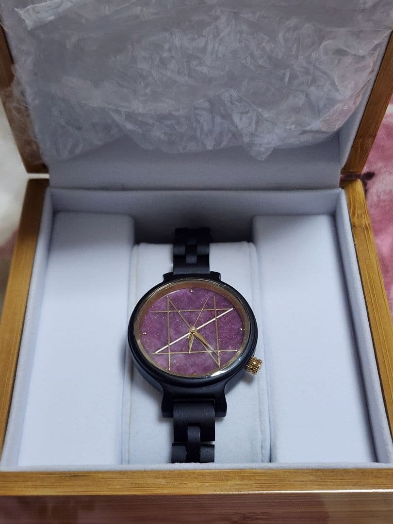 NOZ　天然木クォーツモデル　ルビー×エボニー36mm