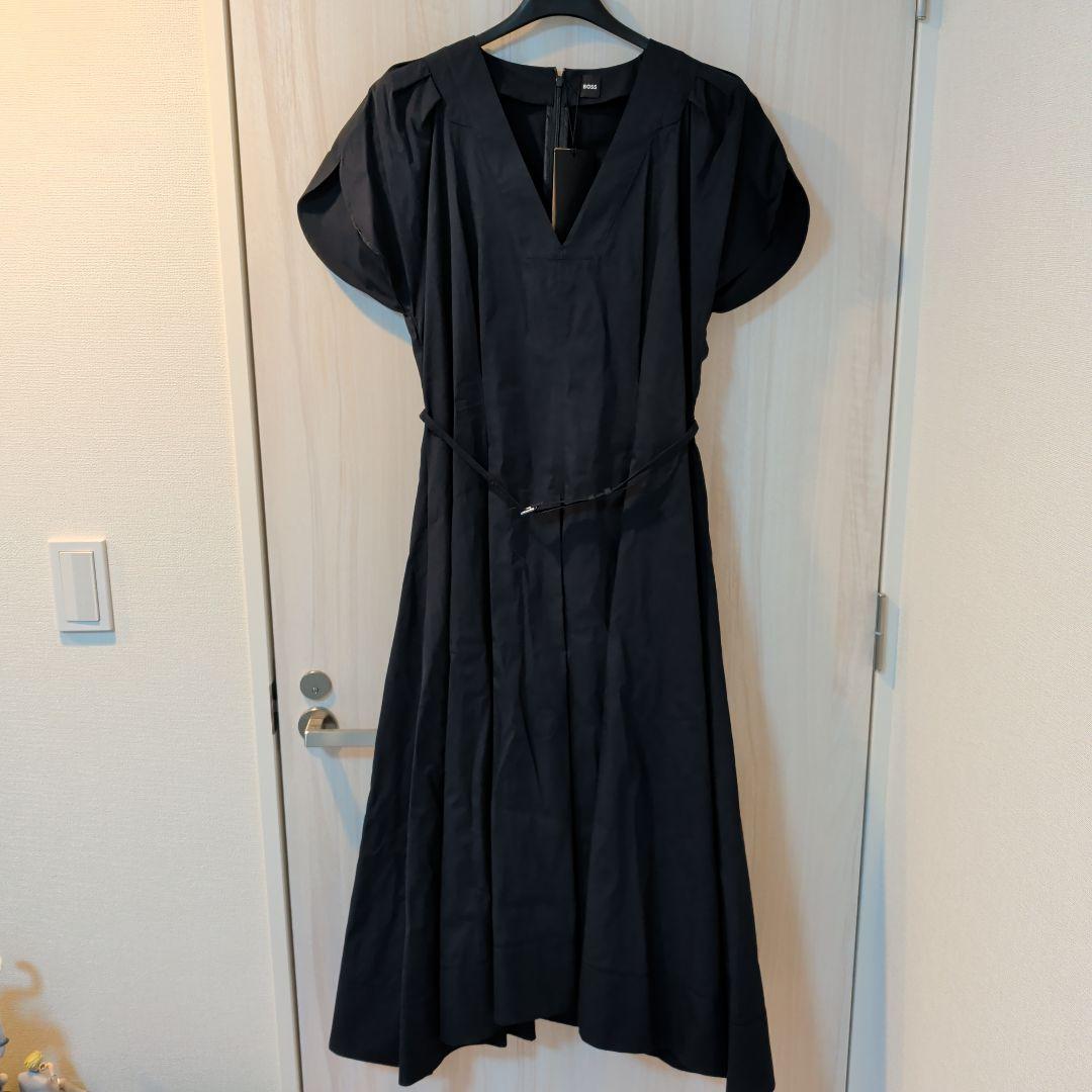 【BOSS】コットンブレンド ドレス バックル付きベルト 15号