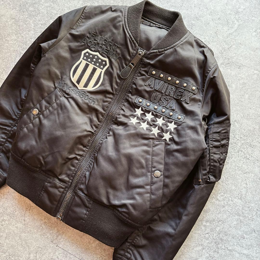 ジャケット・アウター AVIREX Y2K Cropped MA-1 Back Logo