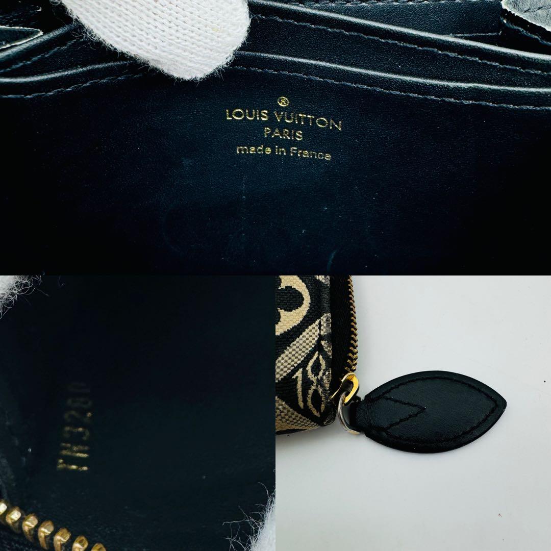 ICタグ ルイヴィトン ジャガード ジップ ケース パース 470