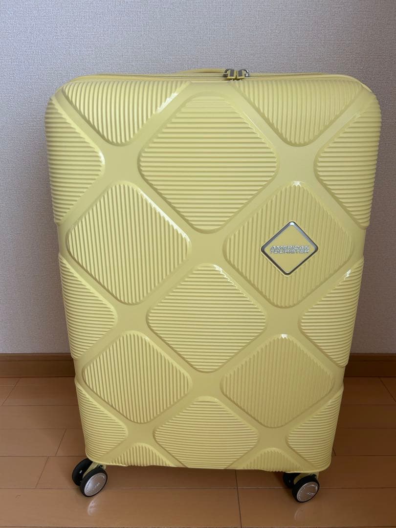 イエローダイヤモンドパターンキャリーケース