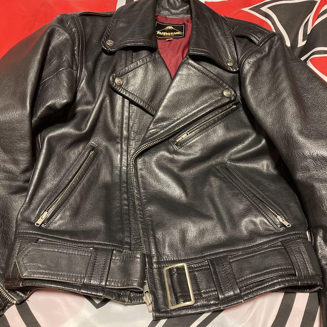 熱*夜様 KUSHITANI70's 超〜極上‼️本革Wライダーs JKT ¥2